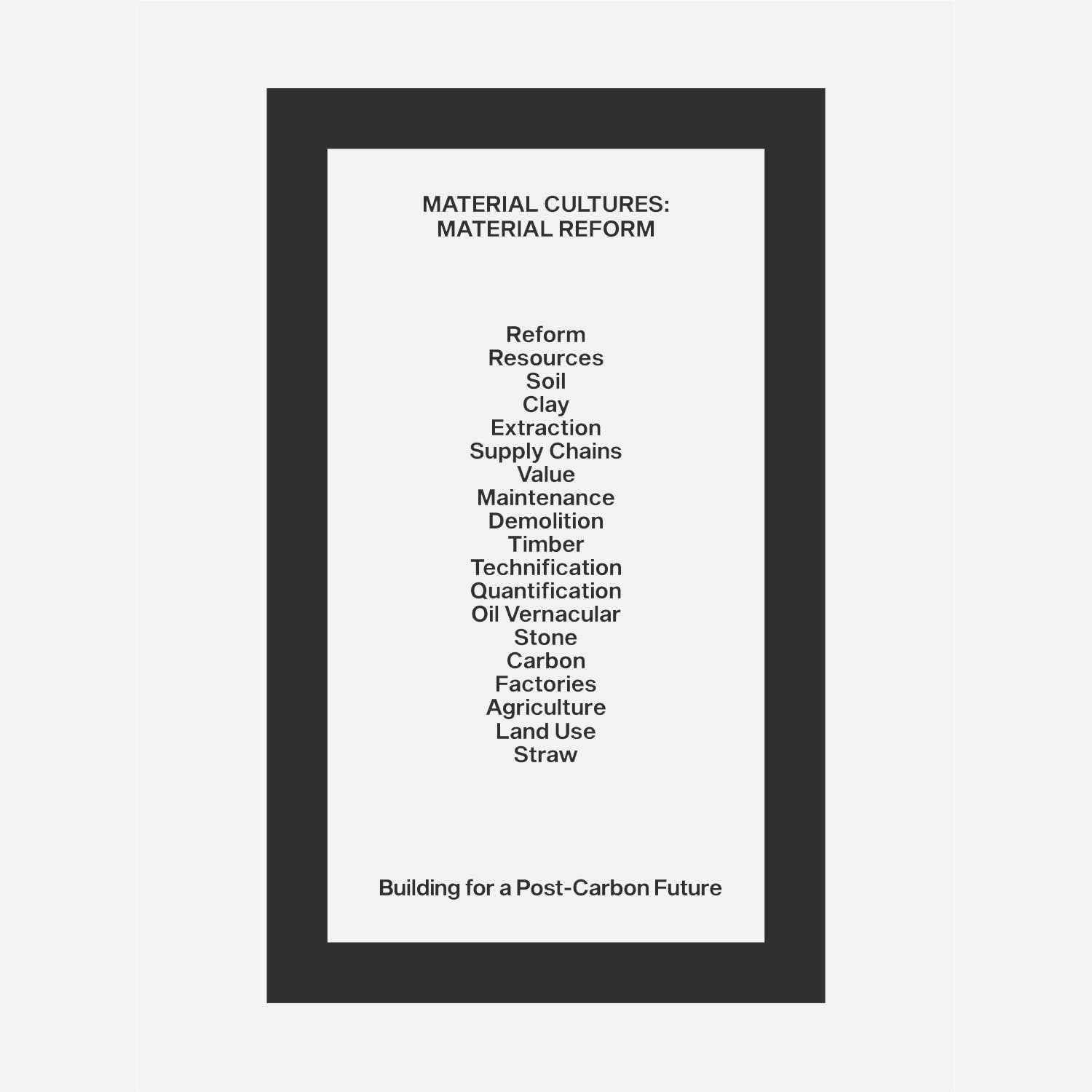Material Reform